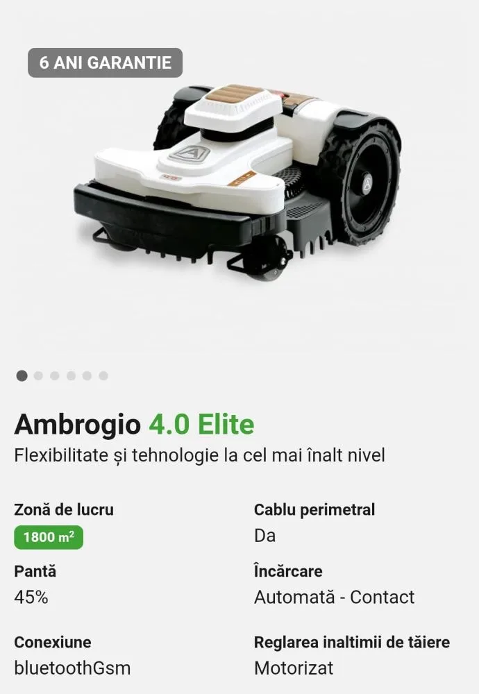 Ambrogio 4.0 ELITE 6 ANI GARANTIE ,bateria PREMIUM - 2