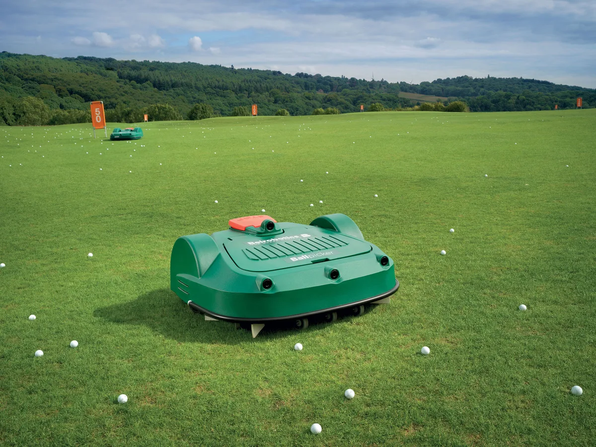 Belrobotics BALLPICKER GPS RTK mod de lucru in dungi paralele max. 35.000 m2 culegator de mingi golf
