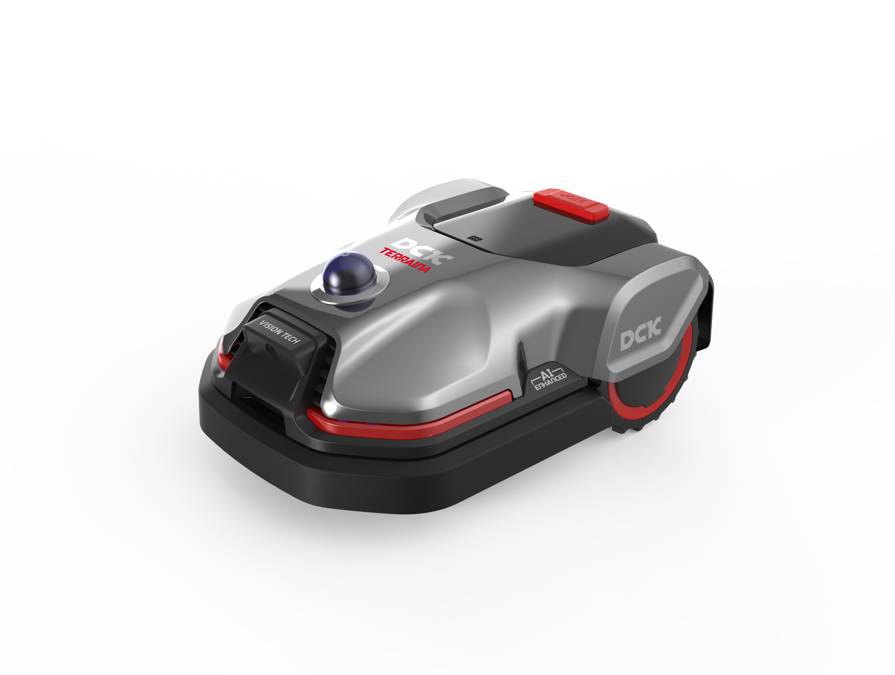 Robot de tuns gazonul, DCK Terraina S1000, 1000mp, LiDAR 3D, fara fir perimetral, 3 ani garantie